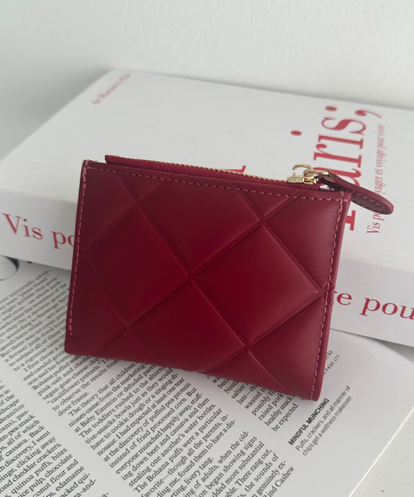 薄型キルティングミニウォレット | WR6253042 | レッド