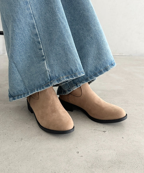 スウェード風ローヒールロングブーツ | MD3253039 | ベージュ