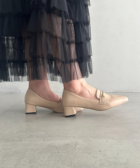 ビッド付きローファーパンプス | MD3253040 | ベージュ