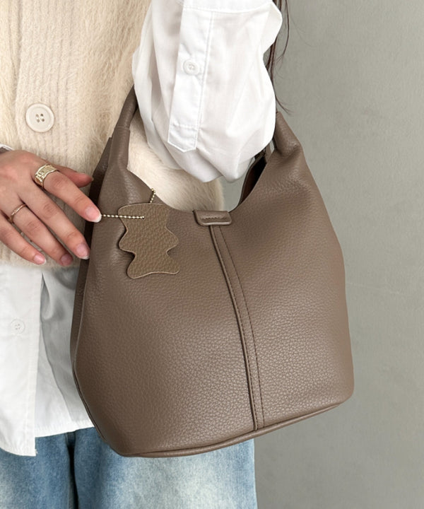 ソフトラウンドハンドバッグ | MD1253042 | グレイッシュベージュ