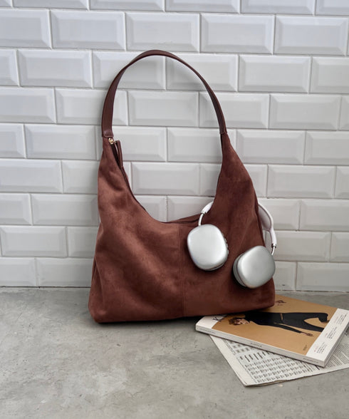 【A4サイズ対応】フェイクスエードショルダーバッグ | CL1256025 | キャメル