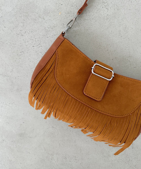 ベルトフリンジショルダーバッグ | CL1256028 | キャメル