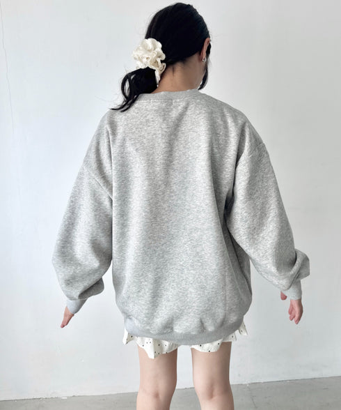 立体シアーフリルリボンプルオーバー | SL2256084 | グレー