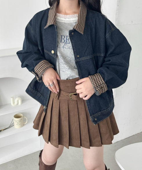 チェックカラーデニムジャケット | SL2253027 | ネイビー