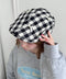 リボンチェックハンチング帽 | SL5256086 | ブラック