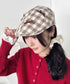 リボンチェックハンチング帽 | SL5256086 | ブラウン