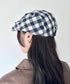 リボンチェックハンチング帽 | SL5256086 | ブルー