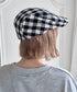 リボンチェックハンチング帽 | SL5256086 | ブラック