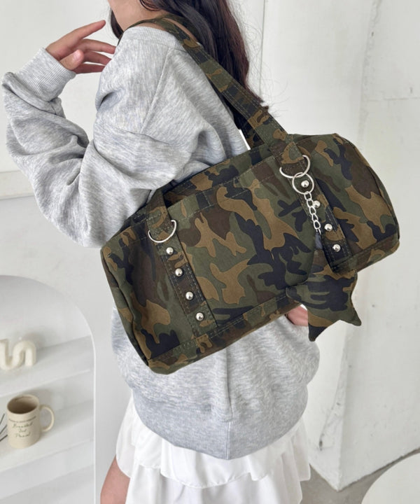 星型チャーム付きボストンバッグ | SL1256089 | カモフラージュ