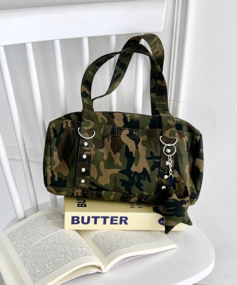 星型チャーム付きボストンバッグ | SL1256089 | カモフラージュ
