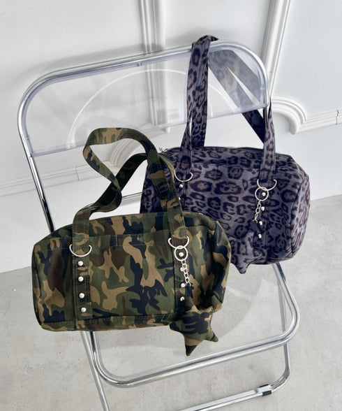 星型チャーム付きボストンバッグ | SL1256089 | グレー