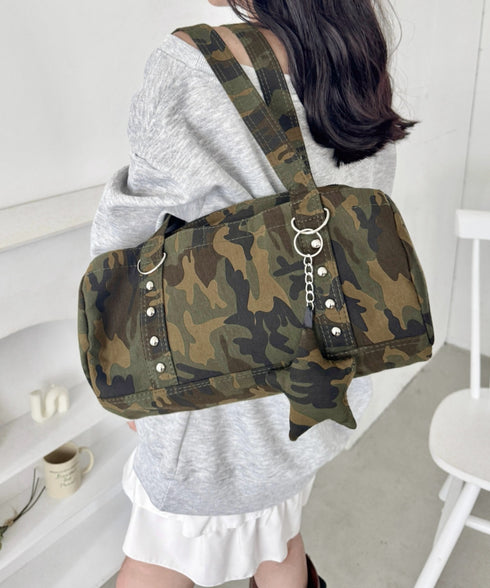 星型チャーム付きボストンバッグ | SL1256089 | カモフラージュ