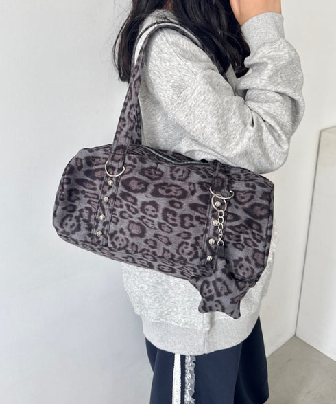 星型チャーム付きボストンバッグ | SL1256089 | グレー