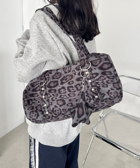 星型チャーム付きボストンバッグ | SL1256089 | グレー