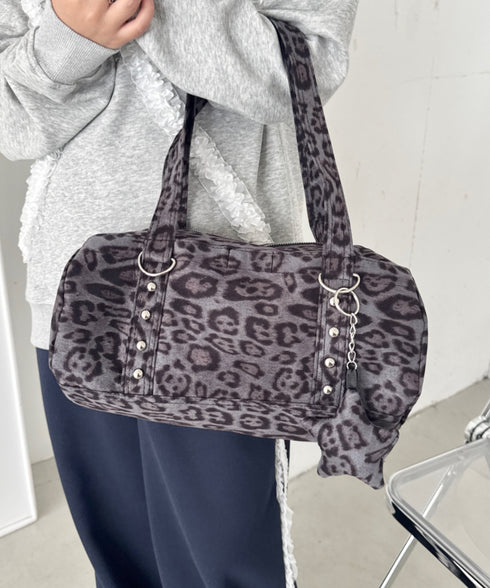 星型チャーム付きボストンバッグ | SL1256089 | グレー