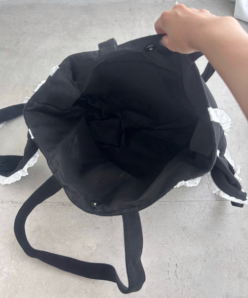 ビッグリボンキャンバストートバッグ | SL1256091 | ブラック