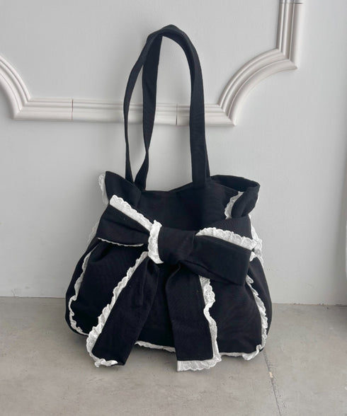 ビッグリボンキャンバストートバッグ | SL1256091 | ブラック