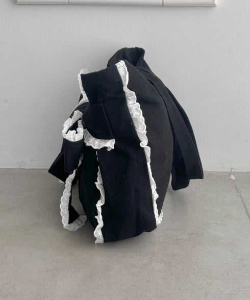 ビッグリボンキャンバストートバッグ | SL1256091 | ブラック