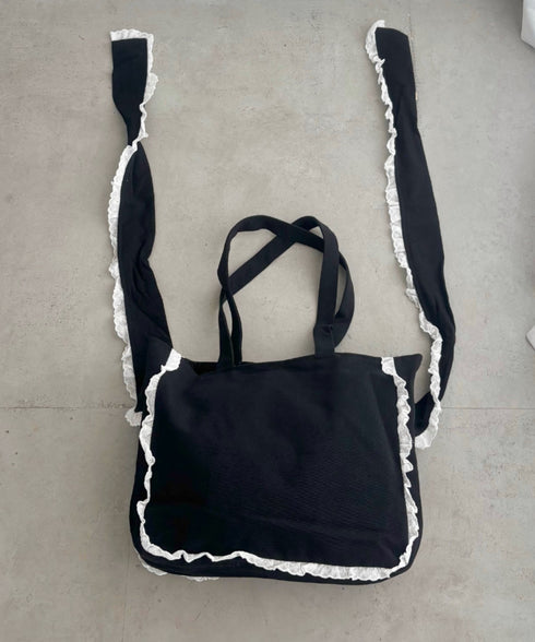 ビッグリボンキャンバストートバッグ | SL1256091 | ブラック