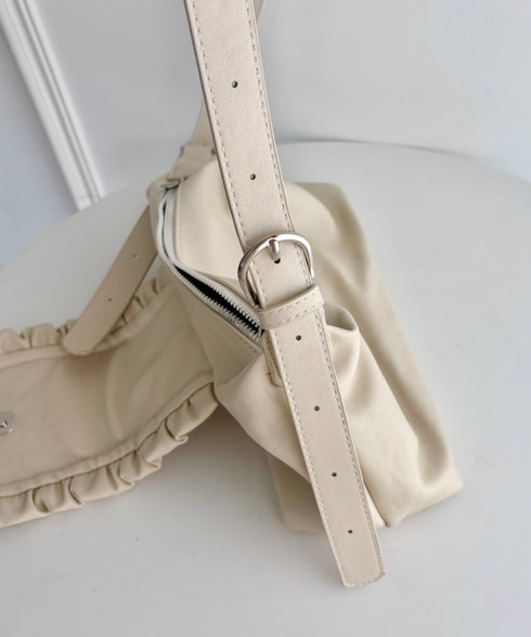 フリルフラップPUショルダーバッグ | SL1256092 | アイボリー