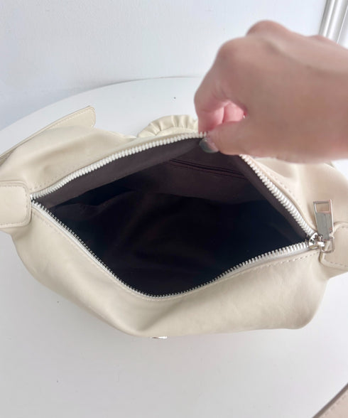 フリルフラップPUショルダーバッグ | SL1256092 | アイボリー