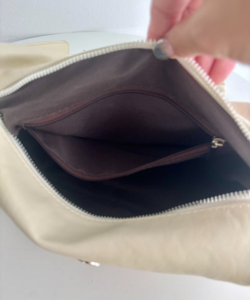 フリルフラップPUショルダーバッグ | SL1256092 | アイボリー