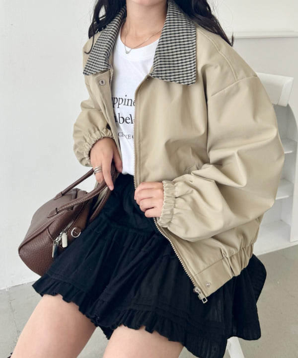 チェックカラーブルゾン | SL2253029 | ベージュ