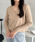 Vネックリブニットカーディガン | CL2253022 | ベージュ