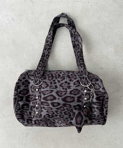 スタッズミニボストンバッグ | BA1256022 | レオパード