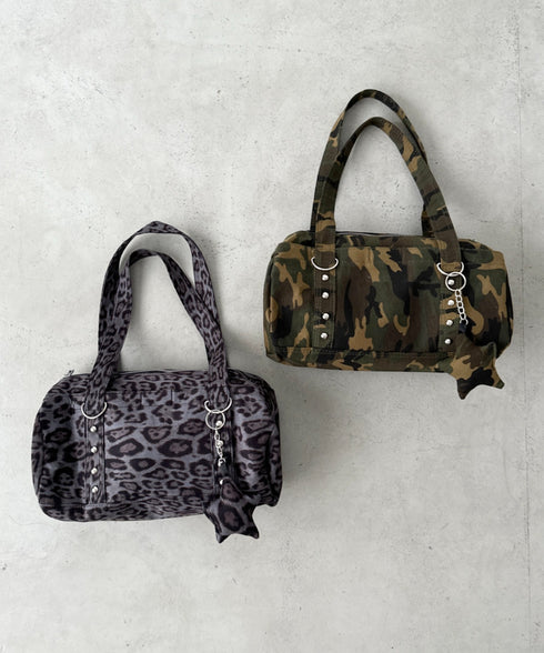 スタッズミニボストンバッグ | BA1256022 | カモフラージュ