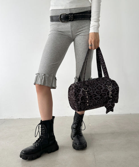 スタッズミニボストンバッグ | BA1256022 | レオパード