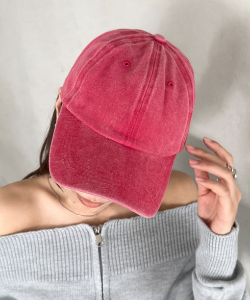 ピグメントベーシックキャップ | BA5256023 | レッド