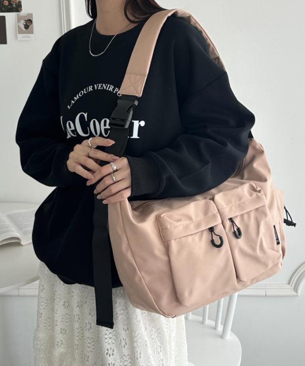 ダブルポケットボディバッグ ショルダーバッグ | WR1253046 | ベージュ