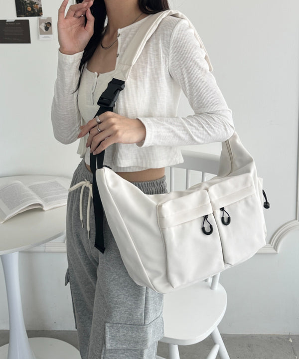 ダブルポケットボディバッグ ショルダーバッグ | WR1253046 | ホワイト