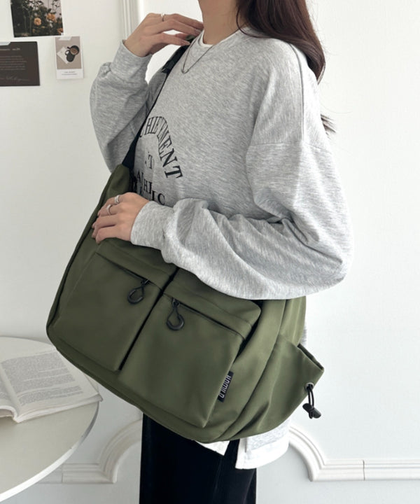 ダブルポケットボディバッグ ショルダーバッグ | WR1253046 | カーキ