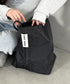【A4収納可能】ポーチ付きナイロン大容量トートバッグ | MD1253052 | ブラック