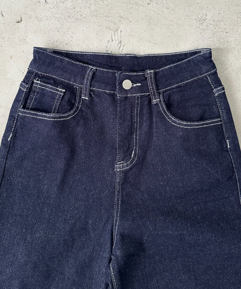 バギーワイドデニムパンツ | BA2256027 | ネイビー