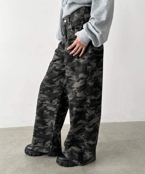 バギーワイドデニムパンツ | BA2256027 | カモフラージュ