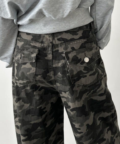 バギーワイドデニムパンツ | BA2256027 | カモフラージュ