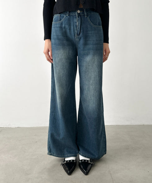 バギーワイドデニムパンツ | BA2256027 | ブルー