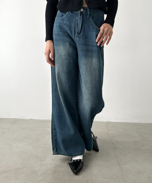 バギーワイドデニムパンツ | BA2256027 | ブルー