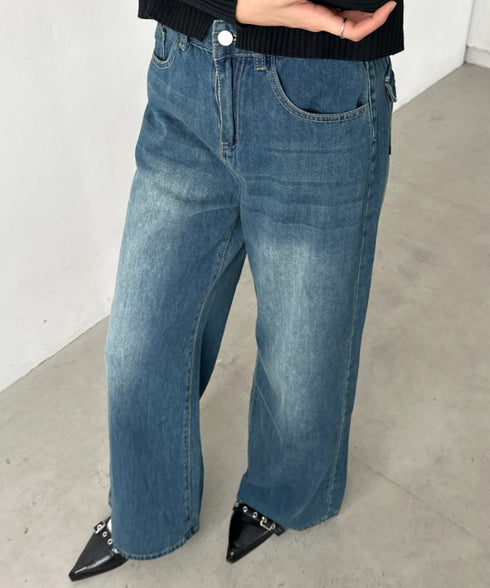 バギーワイドデニムパンツ | BA2256027 | ブルー