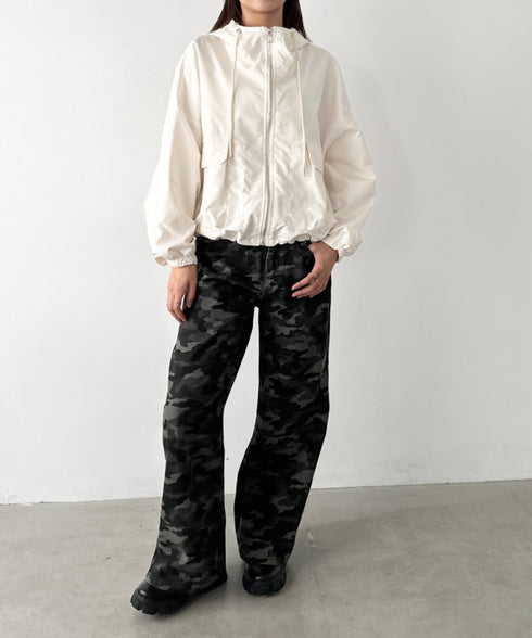 ショート丈マウンテンパーカー | BA2256028 | アイボリー