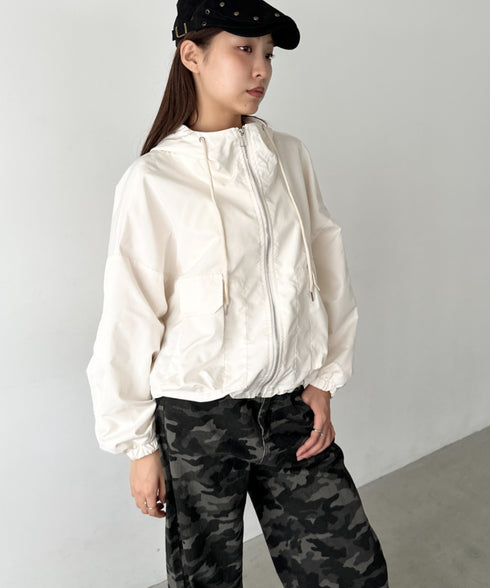 ショート丈マウンテンパーカー | BA2256028 | アイボリー