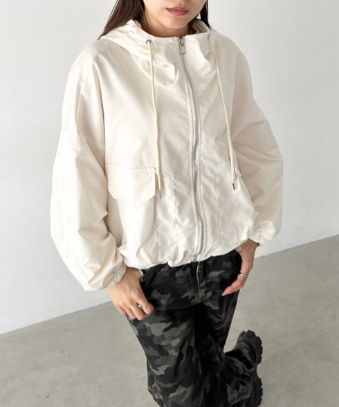 ショート丈マウンテンパーカー | BA2256028 | アイボリー