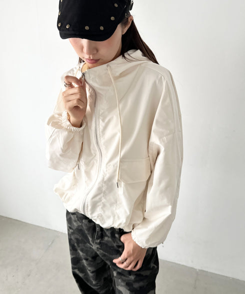 ショート丈マウンテンパーカー | BA2256028 | アイボリー