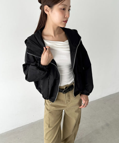 ショート丈マウンテンパーカー | BA2256028 | ブラック