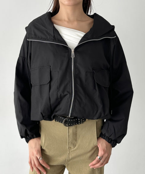 ショート丈マウンテンパーカー | BA2256028 | ブラック