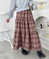 チェックティアードロングスカート | SL2256096 | ブラウン