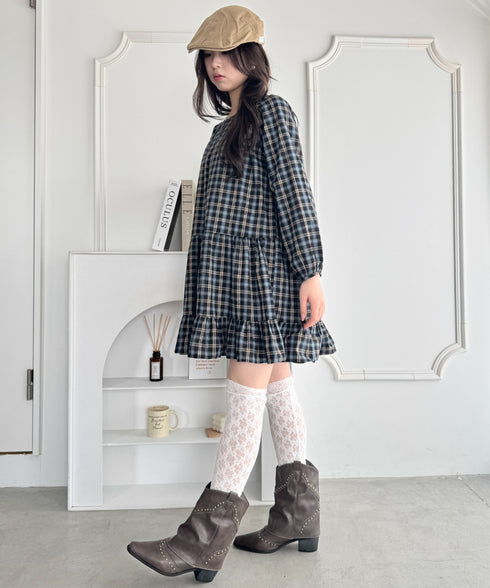 スタッズゲートルミドルブーツ | SL3256097 | ダークブラウン